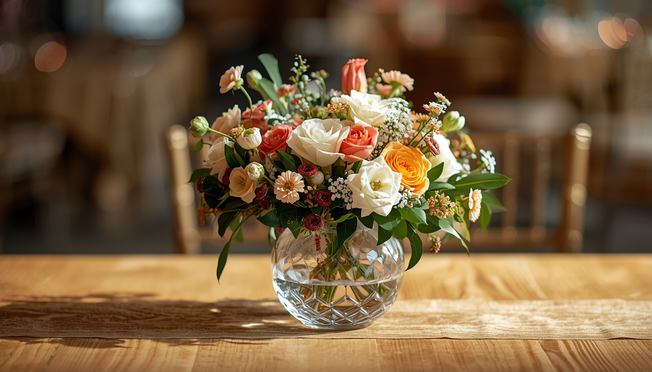 Artistic centerpiece decor for tables